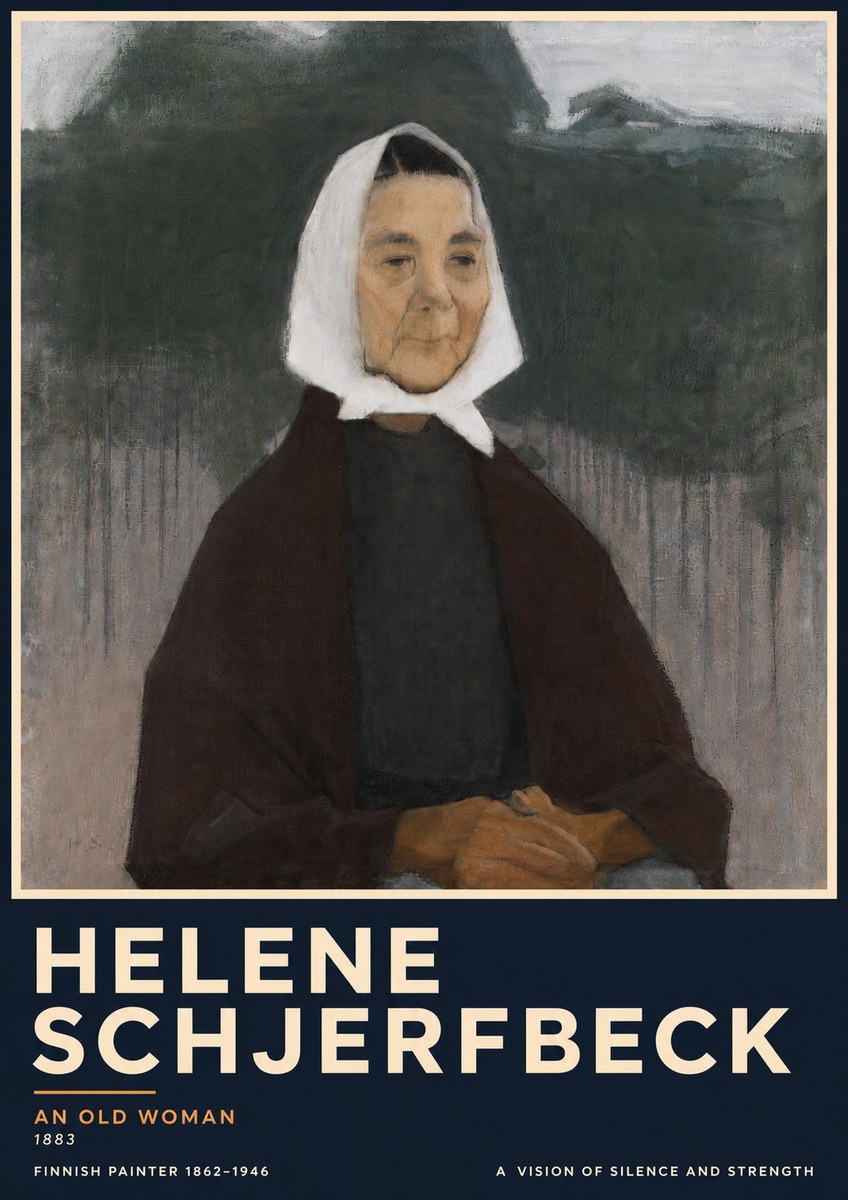 Helene Schjerfbeck An Old Woman No5 - Affiche