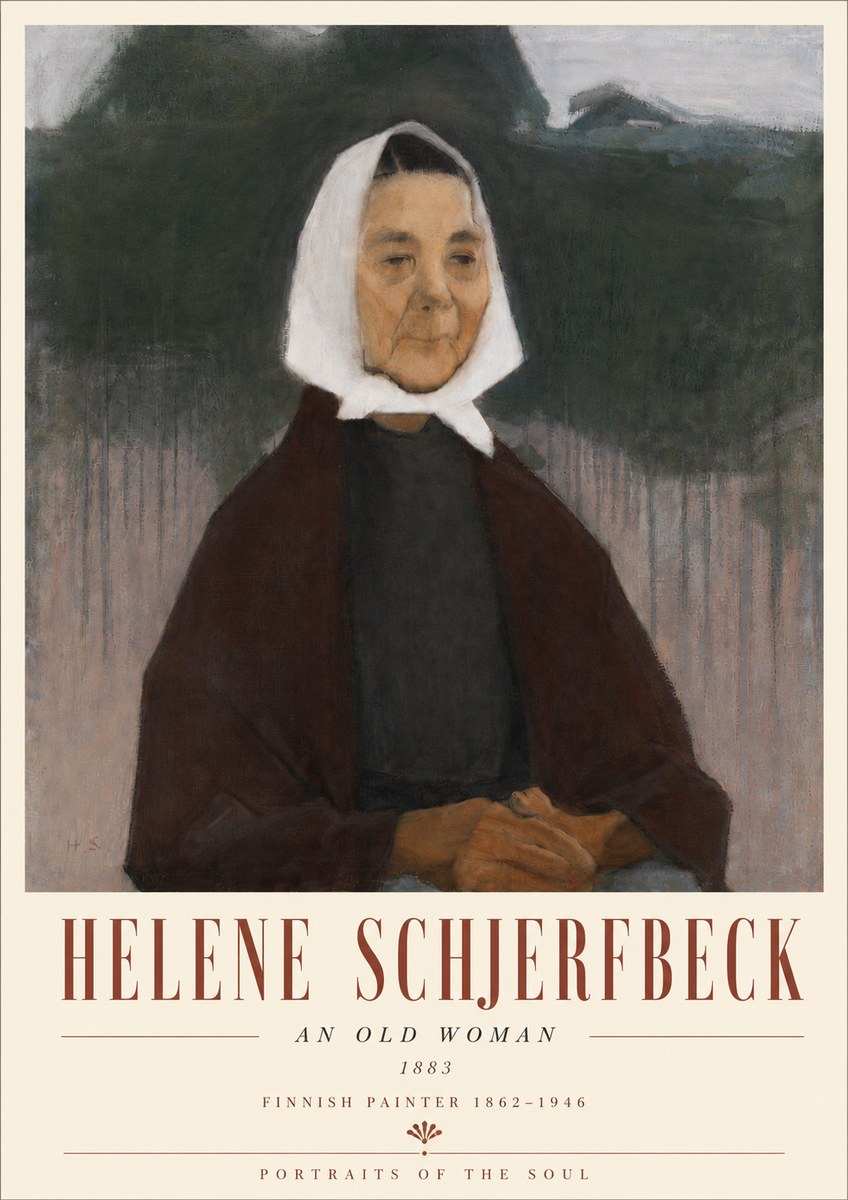 Helene Schjerfbeck An Old Woman No6 - Affiche