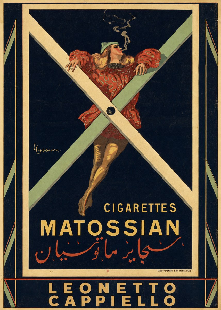 Leonetto Cappiello Cigarettes Matossian No5 - Affiche