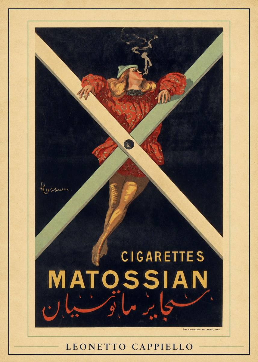 Leonetto Cappiello Cigarettes Matossian No6 - Affiche