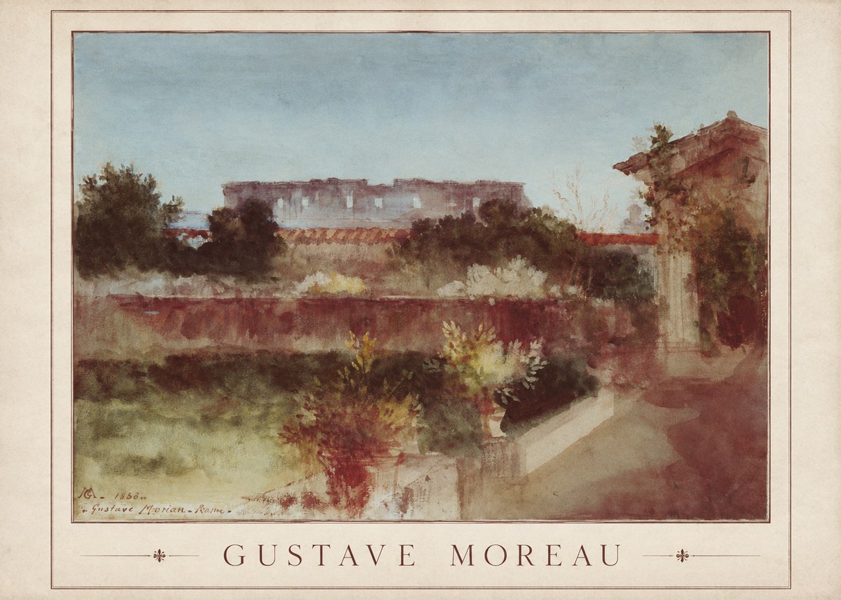 Gustave Moreau Rome No1 - Affiche