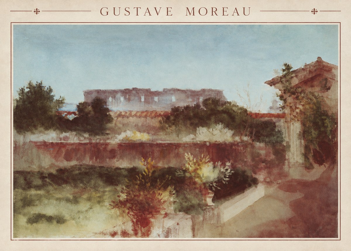 Gustave Moreau Rome No2 - Affiche