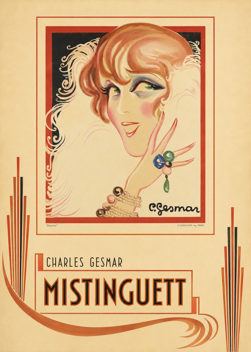 Charles Gesmar Mistinguett No6 - Affiche