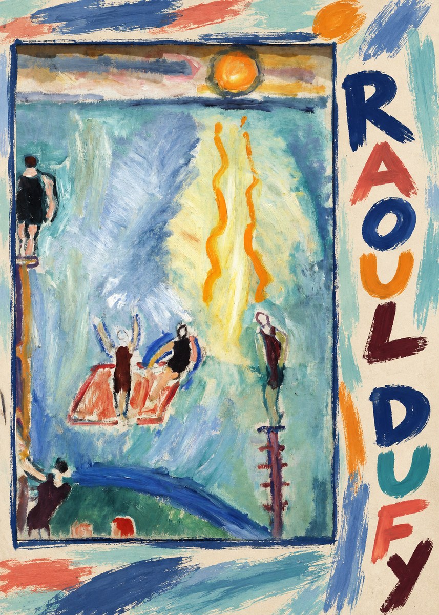 Raoul Dufy The Swimmers No3 - Affiche