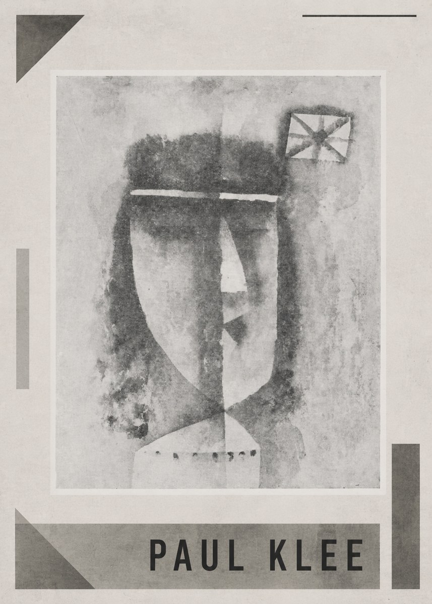 Paul Klee Head of a Man No1 - Affiche