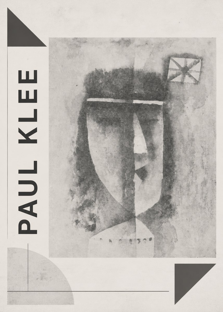 Paul Klee Head of a Man No2 - Affiche
