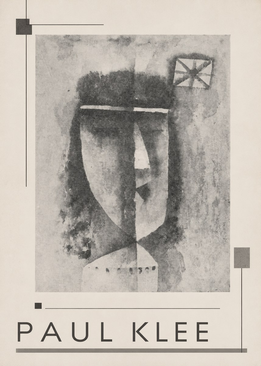 Paul Klee Head of a Man No3 - Affiche