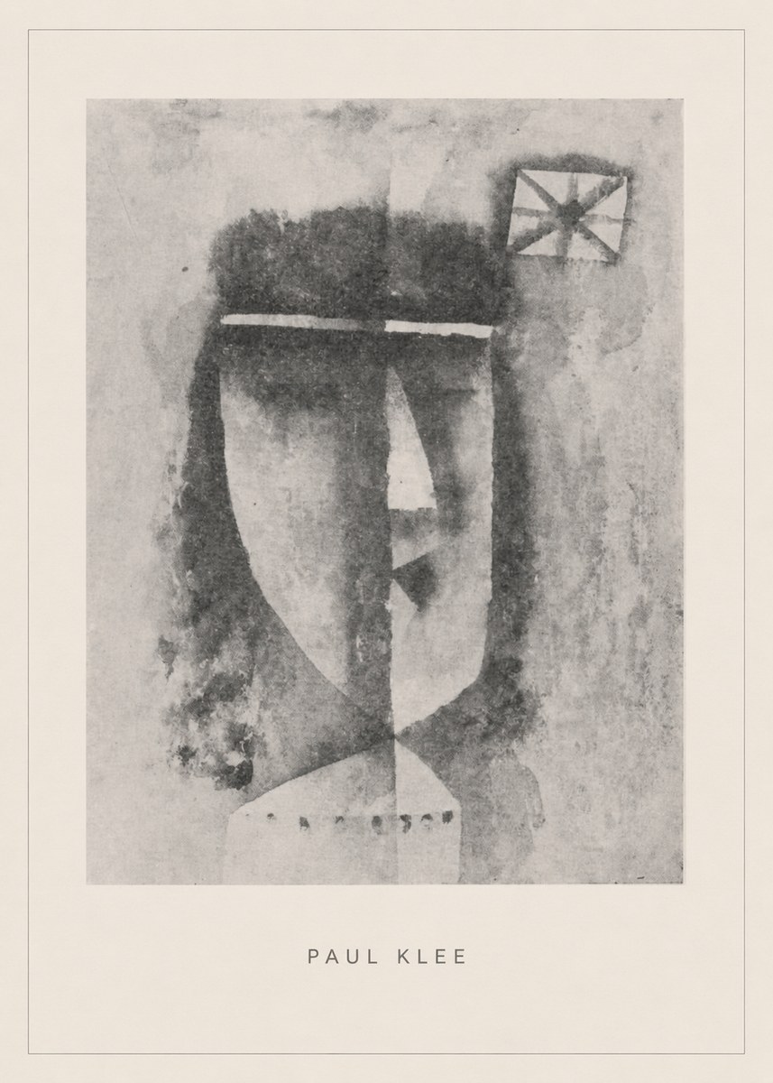 Paul Klee Head of a Man No5 - Affiche