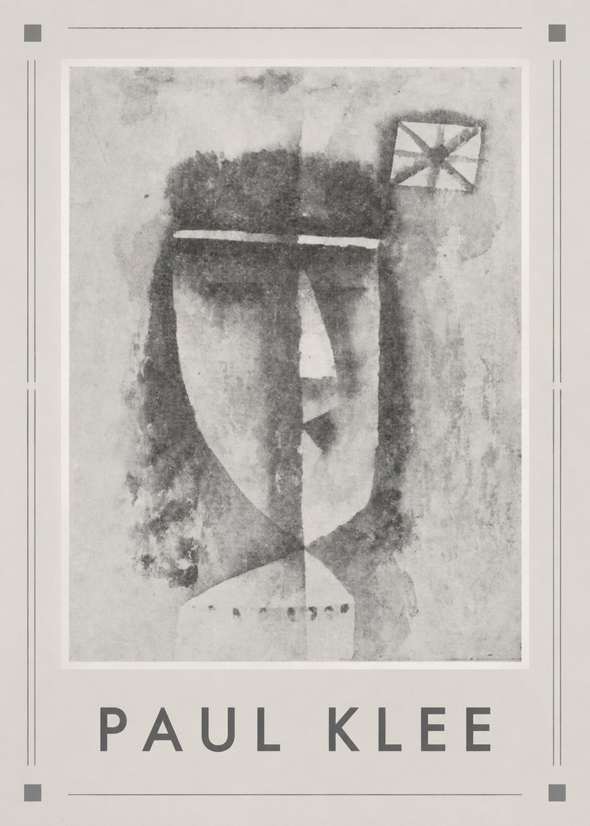 Paul Klee Head of a Man No6 - Affiche