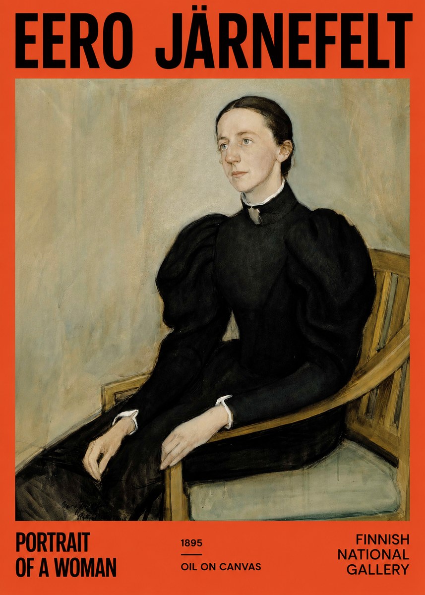 Eero Järnefelt Portrait of a Woman No2 - Affiche