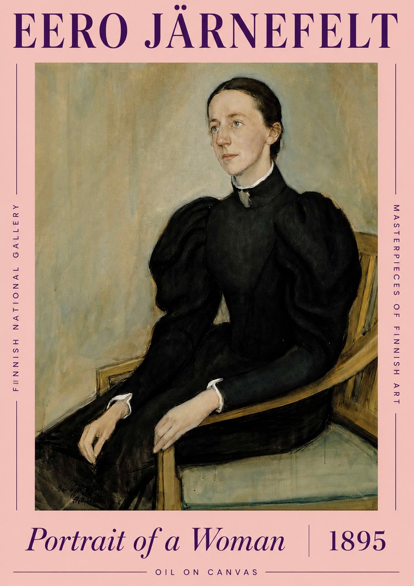 Eero Järnefelt Portrait of a Woman No3 - Affiche
