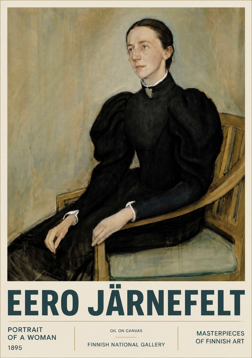 Eero Järnefelt Portrait of a Woman No4 - Affiche