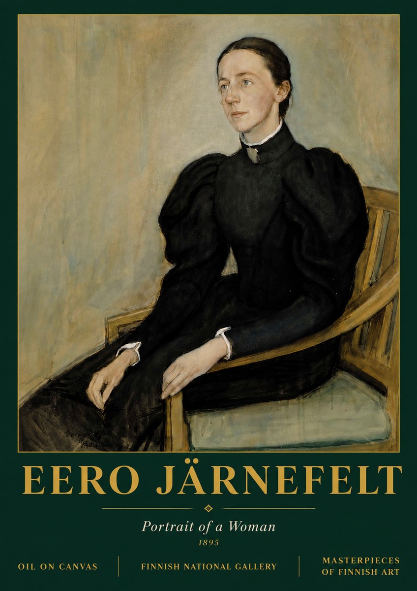 Eero Järnefelt Portrait of a Woman No5 - Affiche