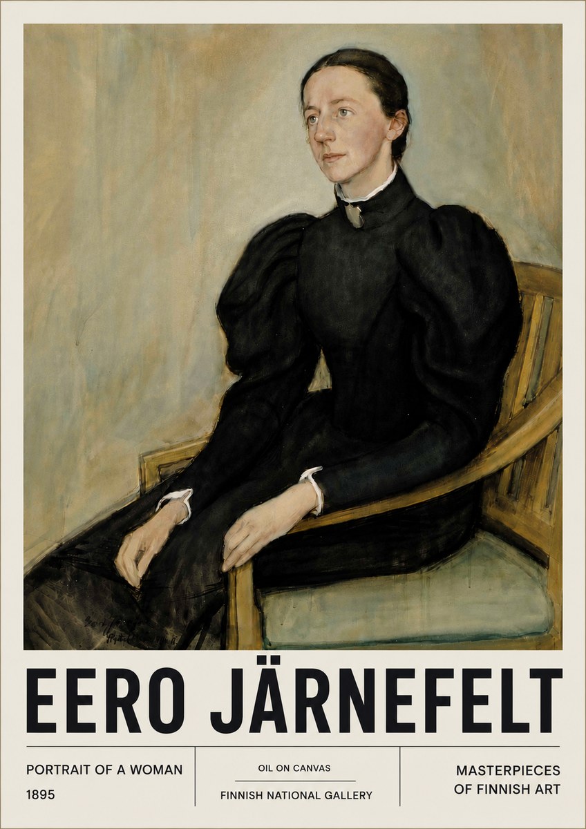 Eero Järnefelt Portrait of a Woman No6 - Affiche