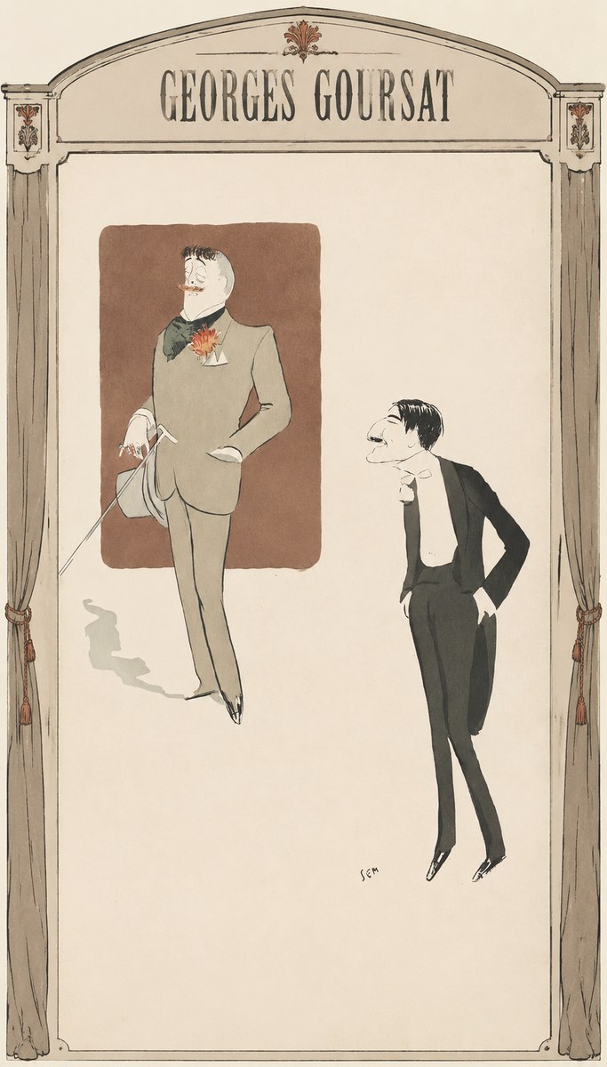Georges Goursat Two Stylish Gentlemen No6 - Affiche