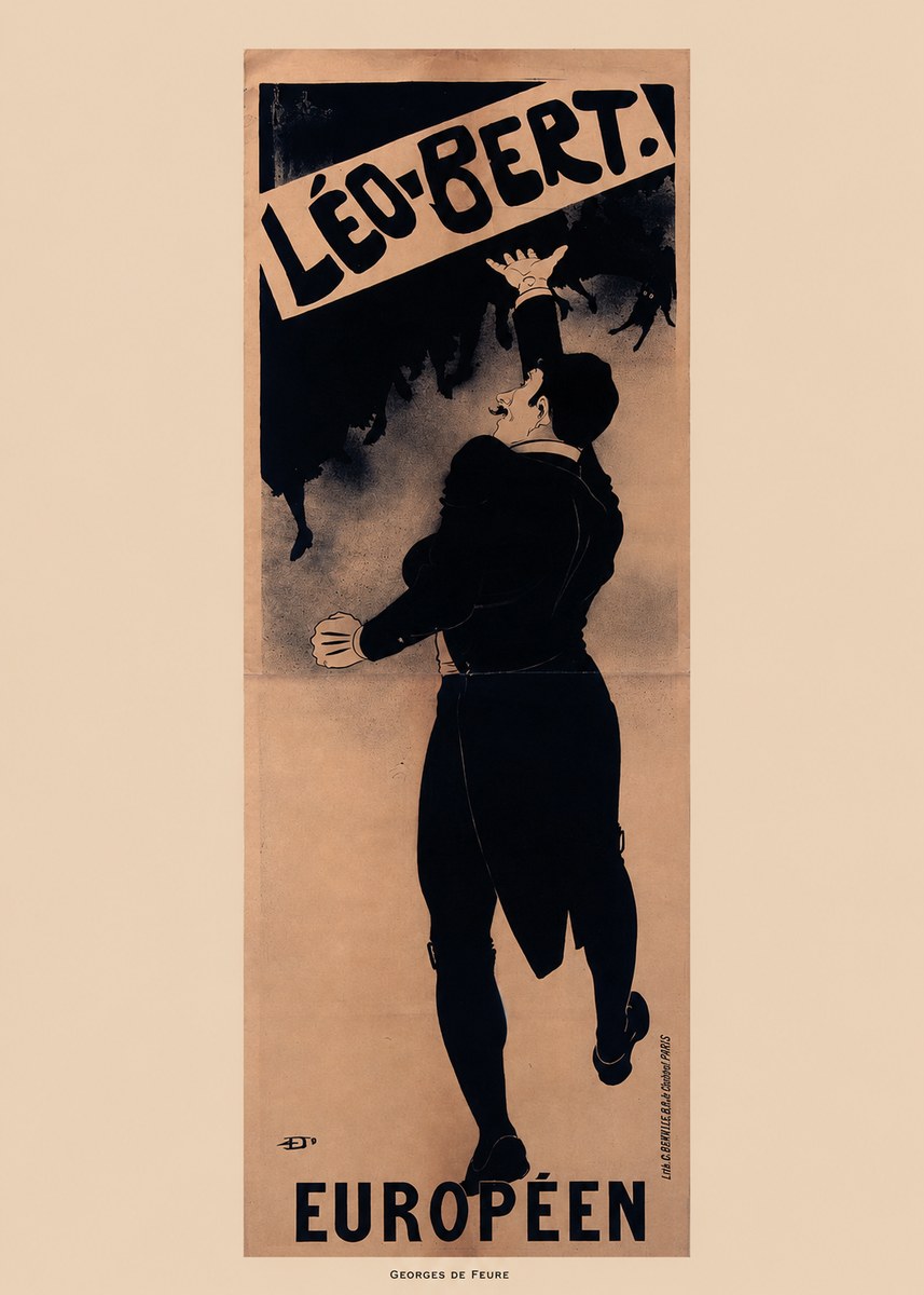 Georges de Feure Léo-bert. Européen No6 - Affiche