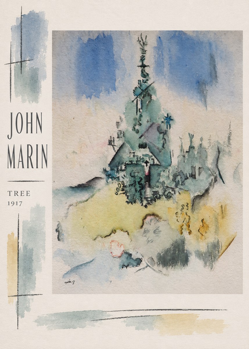 John Marin Tree No3 - Affiche