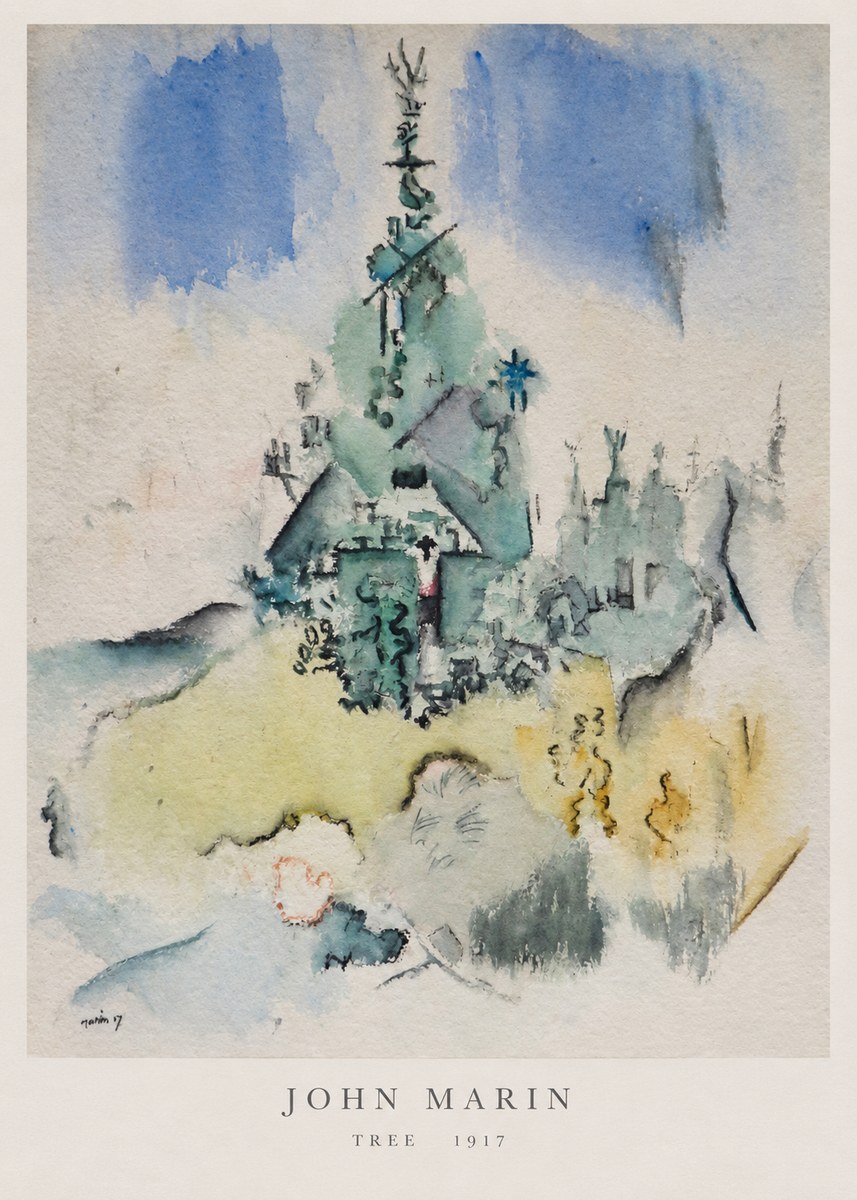 John Marin Tree No6 - Affiche