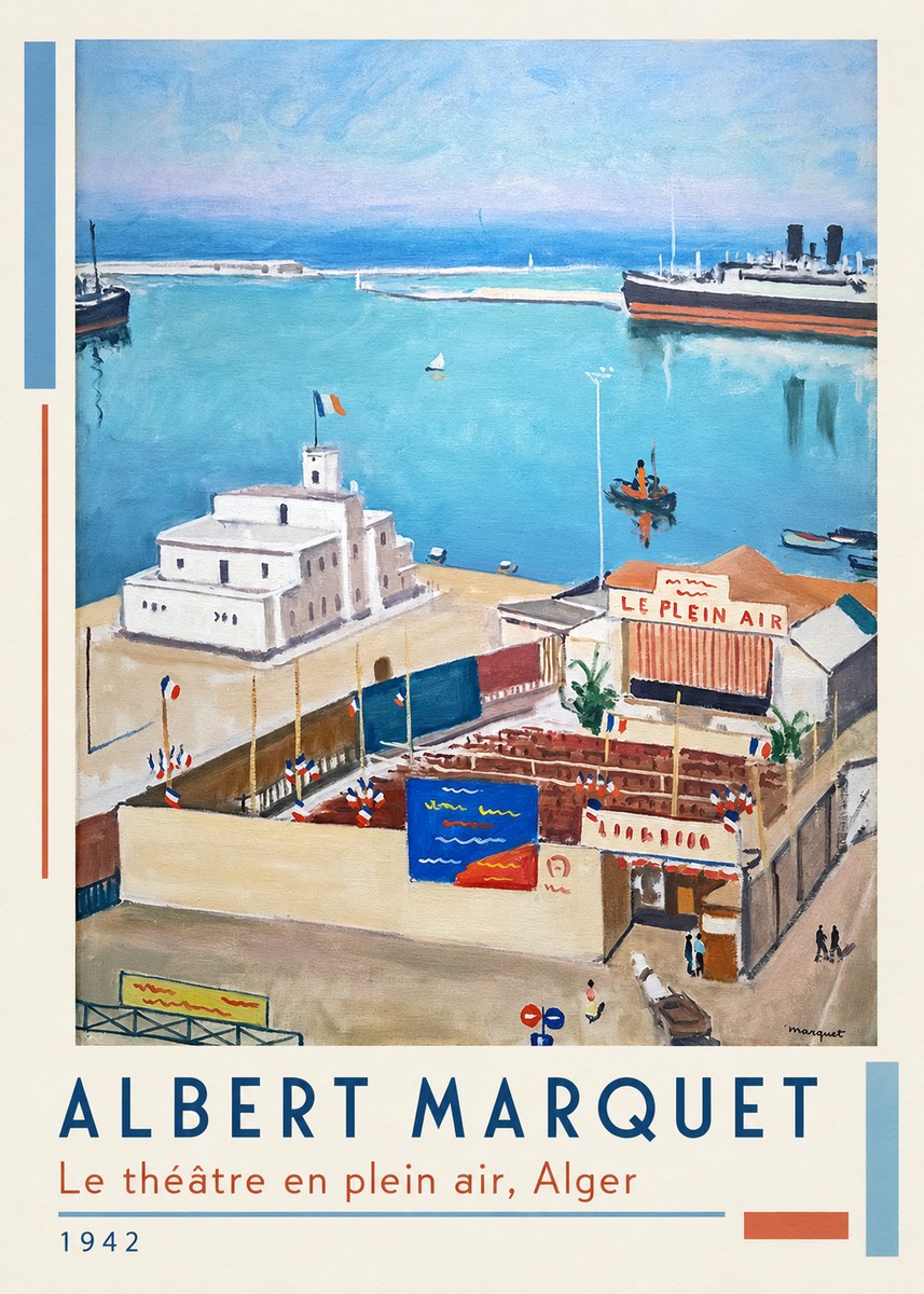 Albert Marquet Le Théâtre En Plein Air, Alger No1 - Affiche