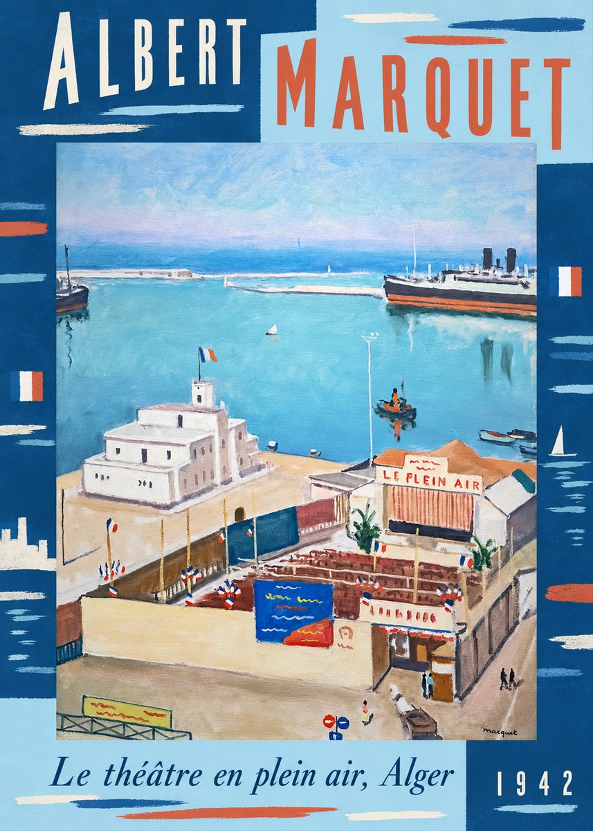 Albert Marquet Le Théâtre En Plein Air, Alger No6 - Affiche