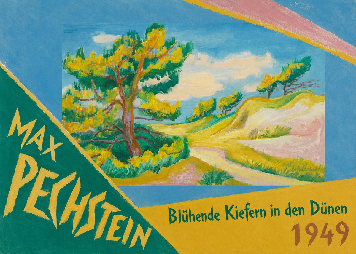 Max Pechstein Blühende Kiefern in Den Dünen No5 - Affiche
