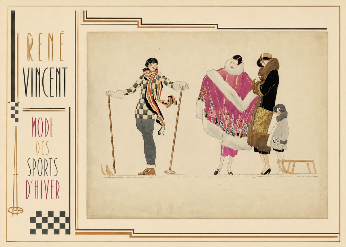 René Vincent Mode Des Sports D'hiver No2 - Affiche