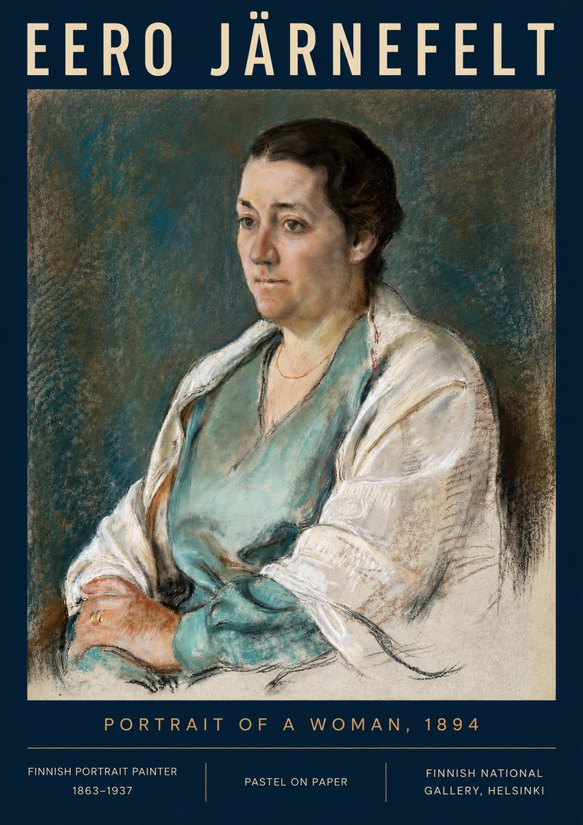 Eero Järnefelt Portrait of a Woman, 1894 No4 - Affiche