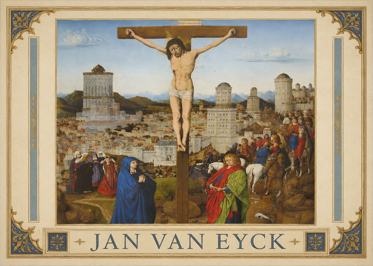 Jan van Eyck The Crucifixion No1 - Affiche