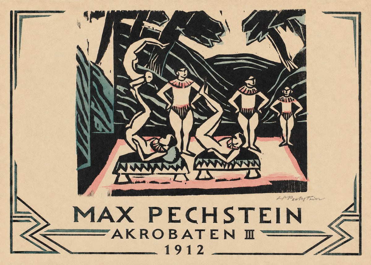 Max Pechstein Akrobaten Iii No3 - Affiche