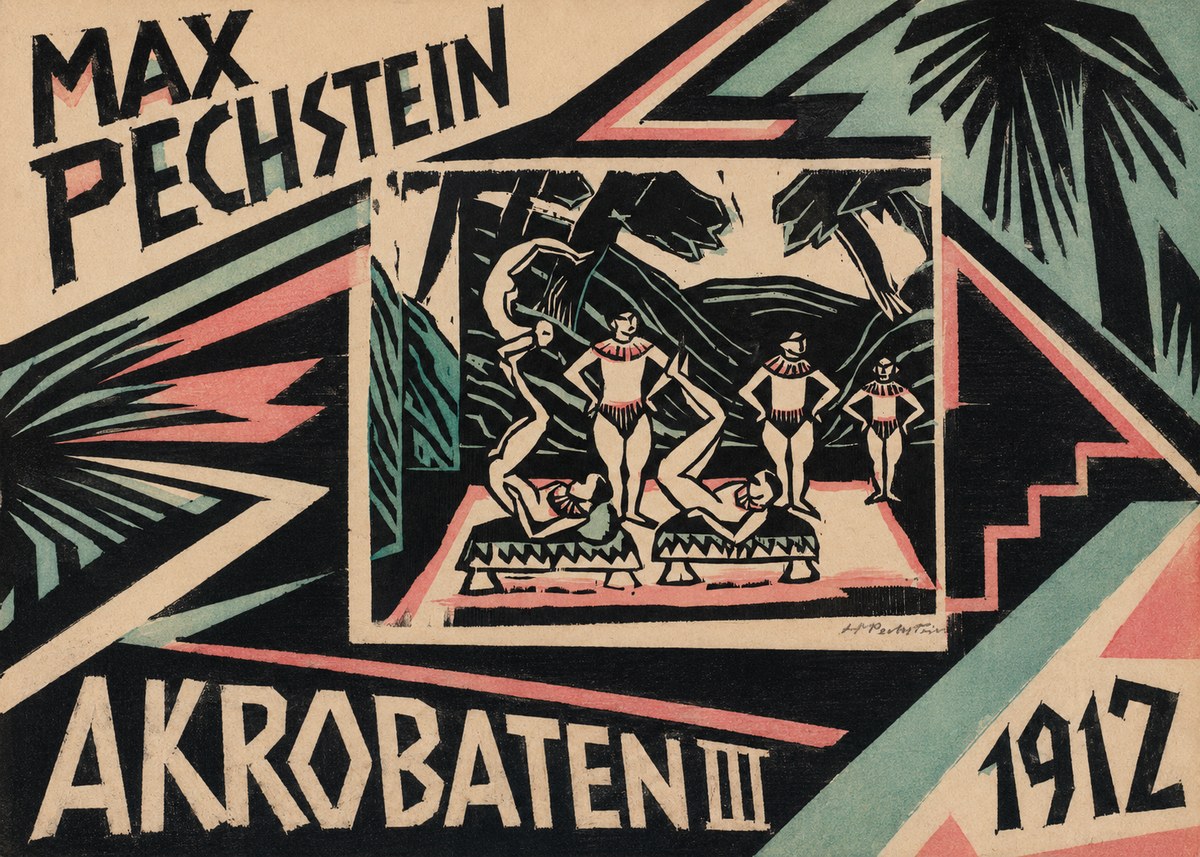 Max Pechstein Akrobaten Iii No5 - Affiche