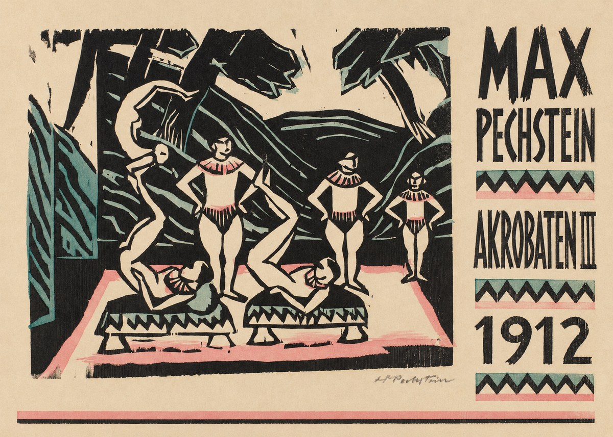 Max Pechstein Akrobaten Iii No6 - Affiche