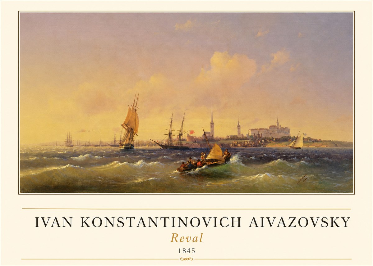 Ivan Konstantinovich Aivazovsky Reval No1 - Affiche