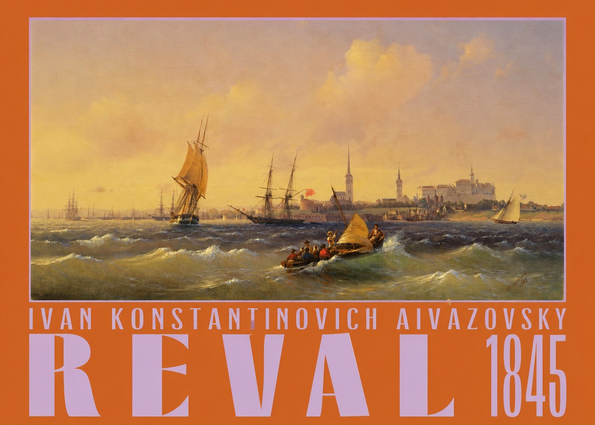 Ivan Konstantinovich Aivazovsky Reval No3 - Affiche
