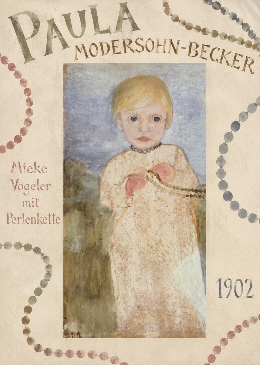 Paula Modersohn-Becker Mieke Vogeler Mit Perlenkette No6 - Affiche