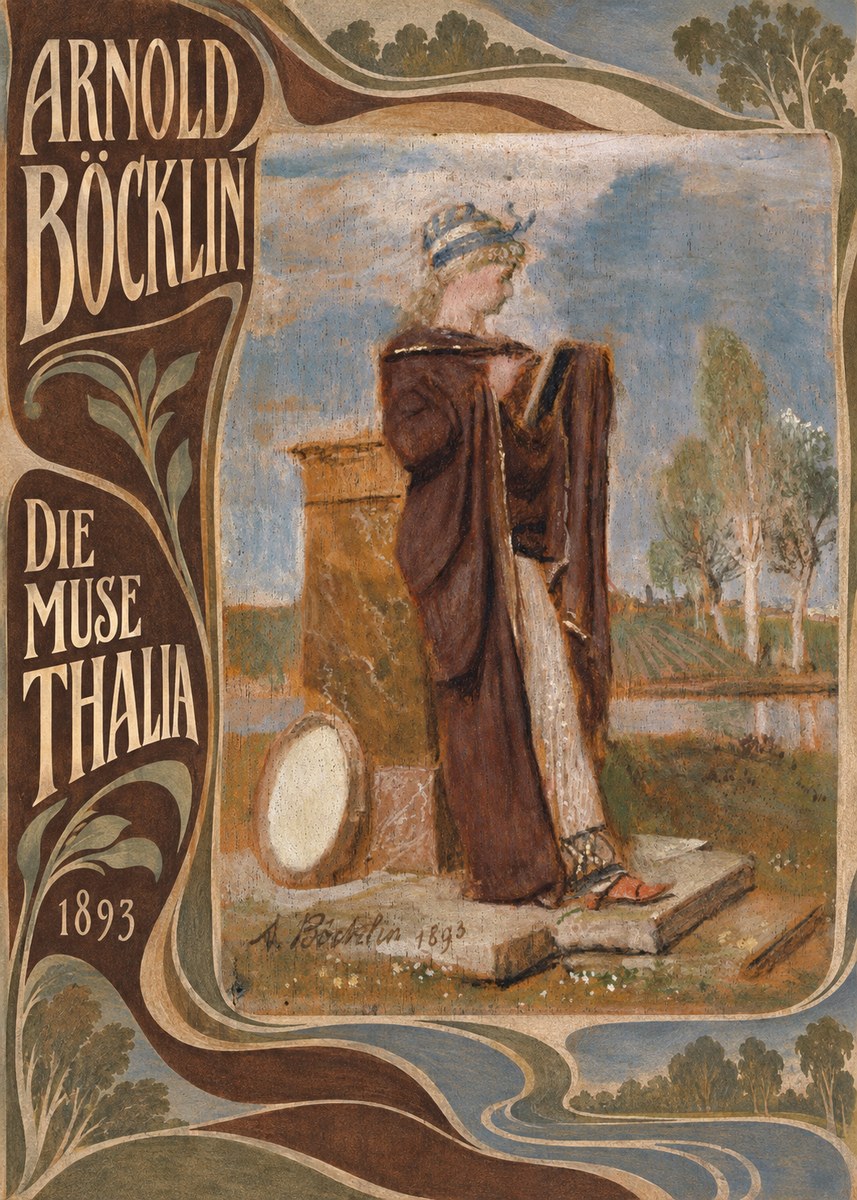 Arnold Böcklin Die Muse Thalia II No5 - Affiche