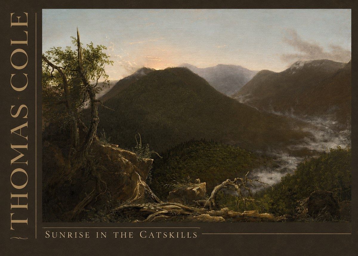 Thomas Cole Sunrise in the Catskills II No3 - Affiche