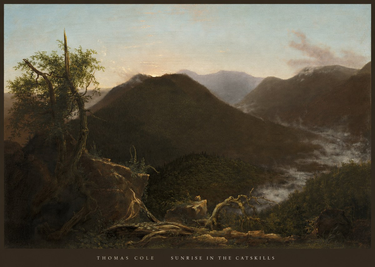 Thomas Cole Sunrise in the Catskills II No6 - Affiche