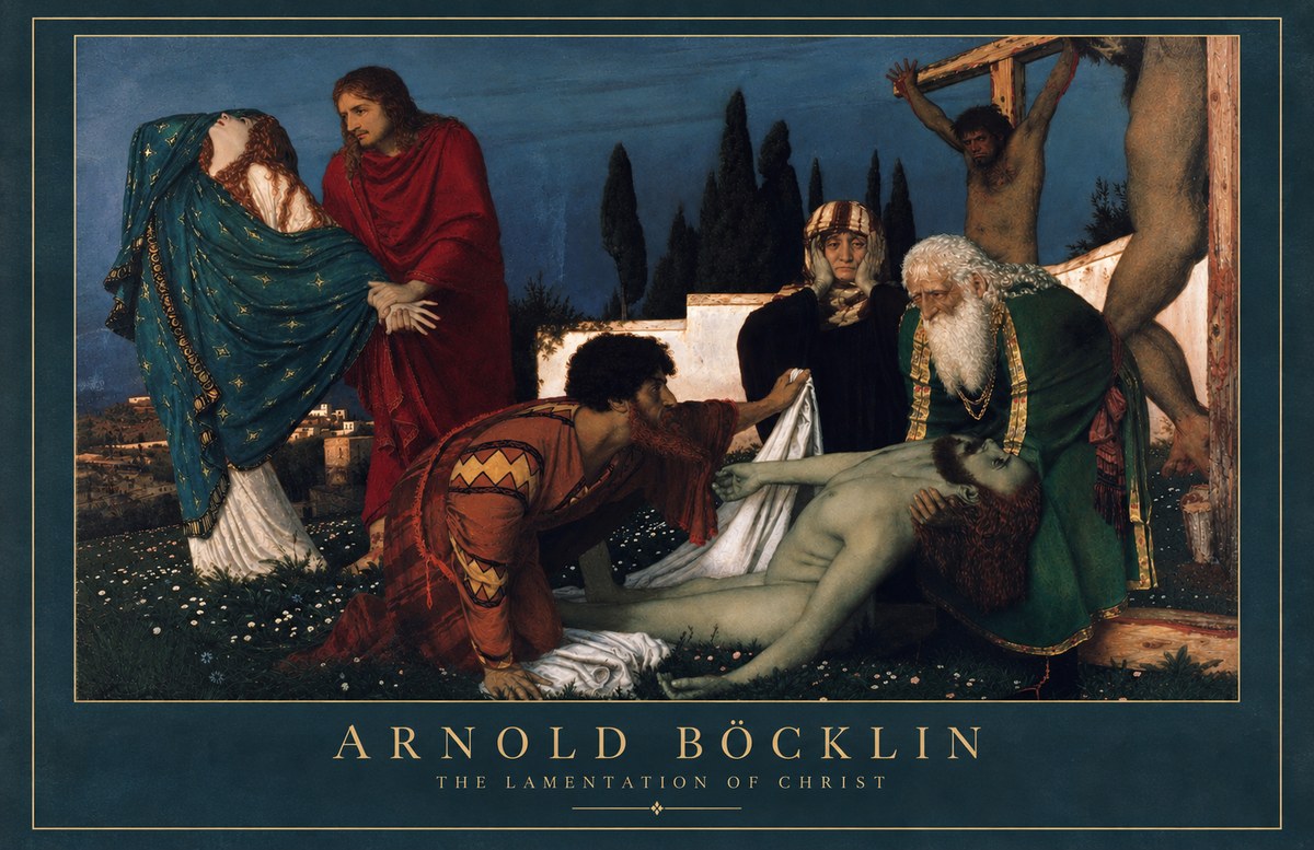 Arnold Böcklin The Lamentation of Christ No2 - Affiche