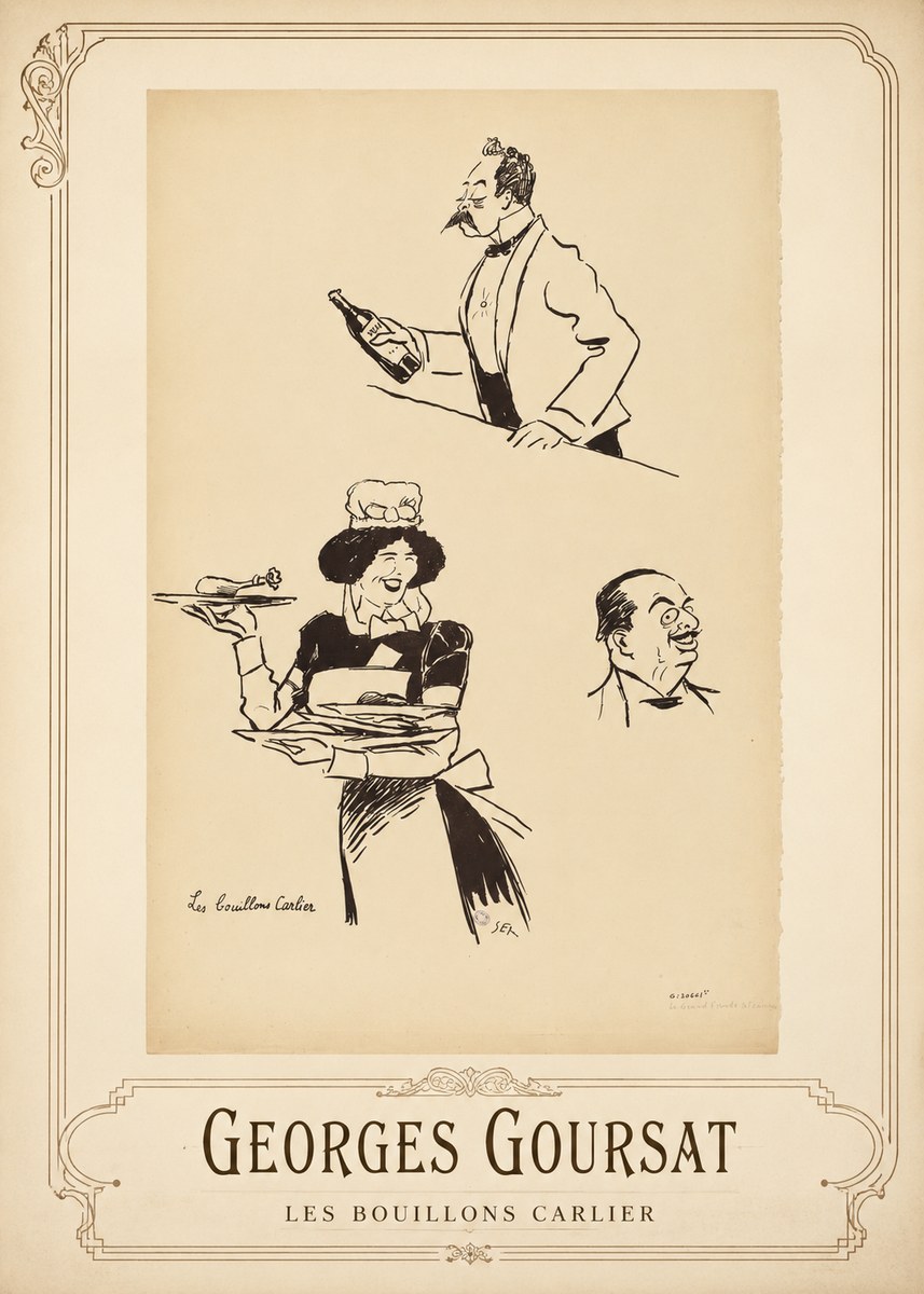Georges Goursat Les Bouillons Carlier II No1 - Affiche