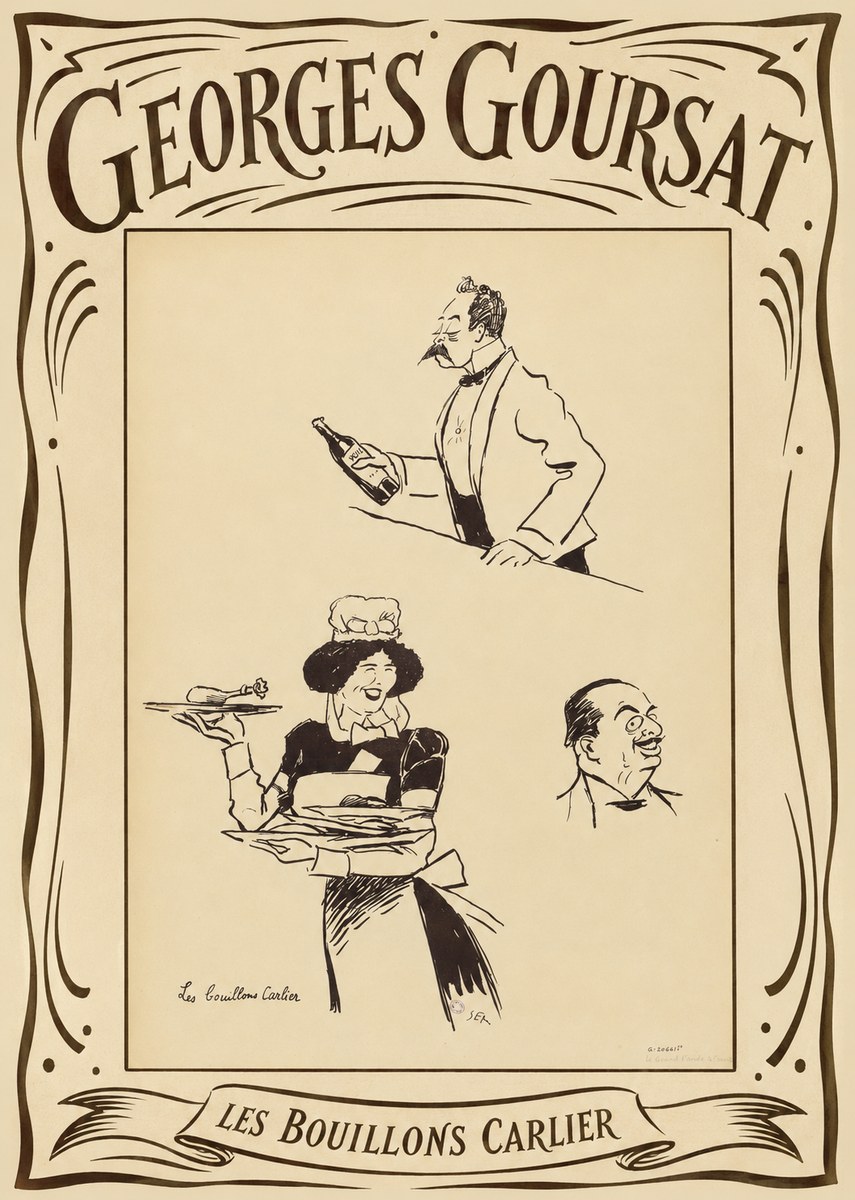 Georges Goursat Les Bouillons Carlier II No4 - Affiche