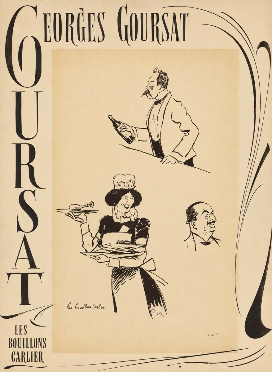 Georges Goursat Les Bouillons Carlier II No6 - Affiche