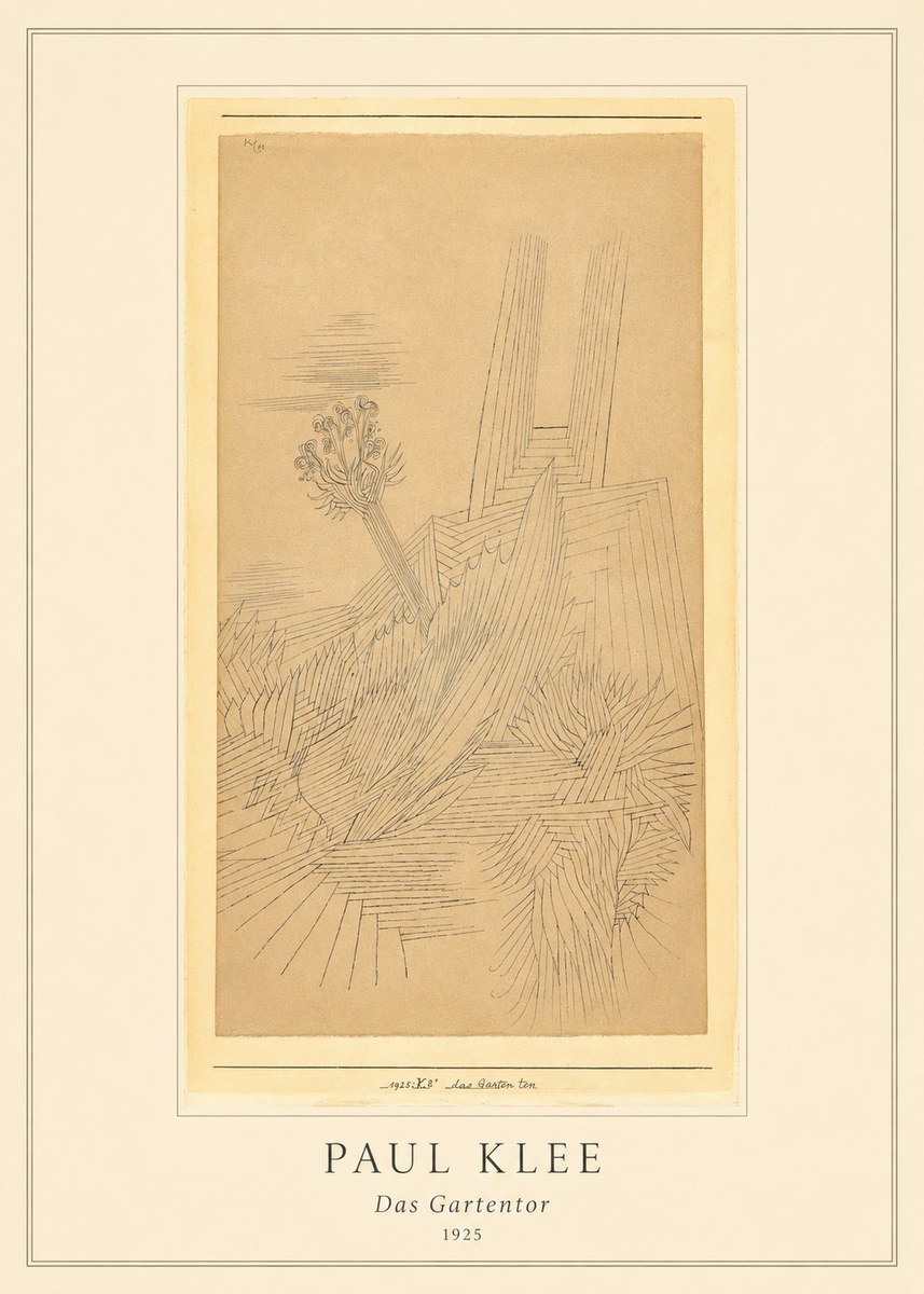 Paul Klee Das Gartentor II No5 - Affiche