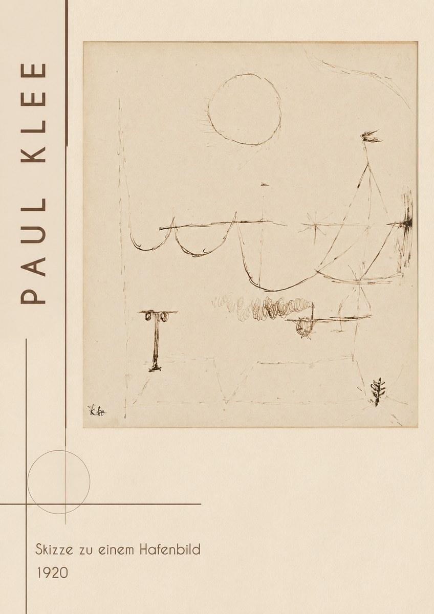 Paul Klee Skizze Zu Einem Hafenbild No2 - Affiche
