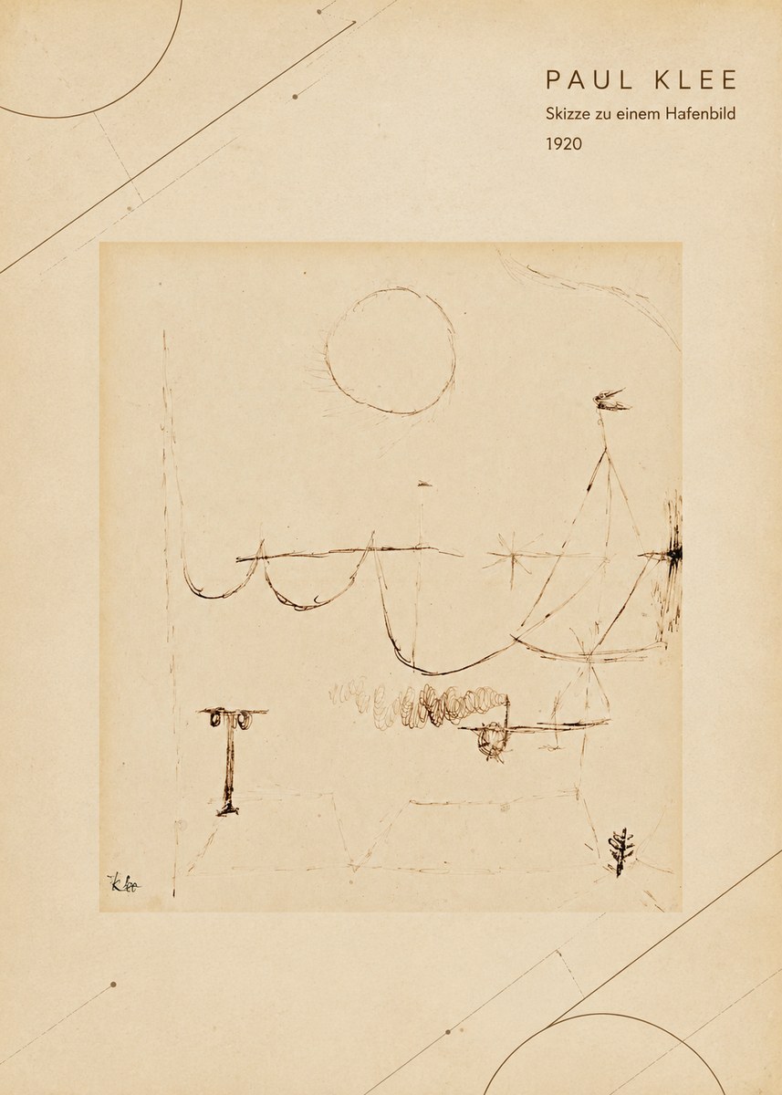 Paul Klee Skizze Zu Einem Hafenbild No4 - Affiche
