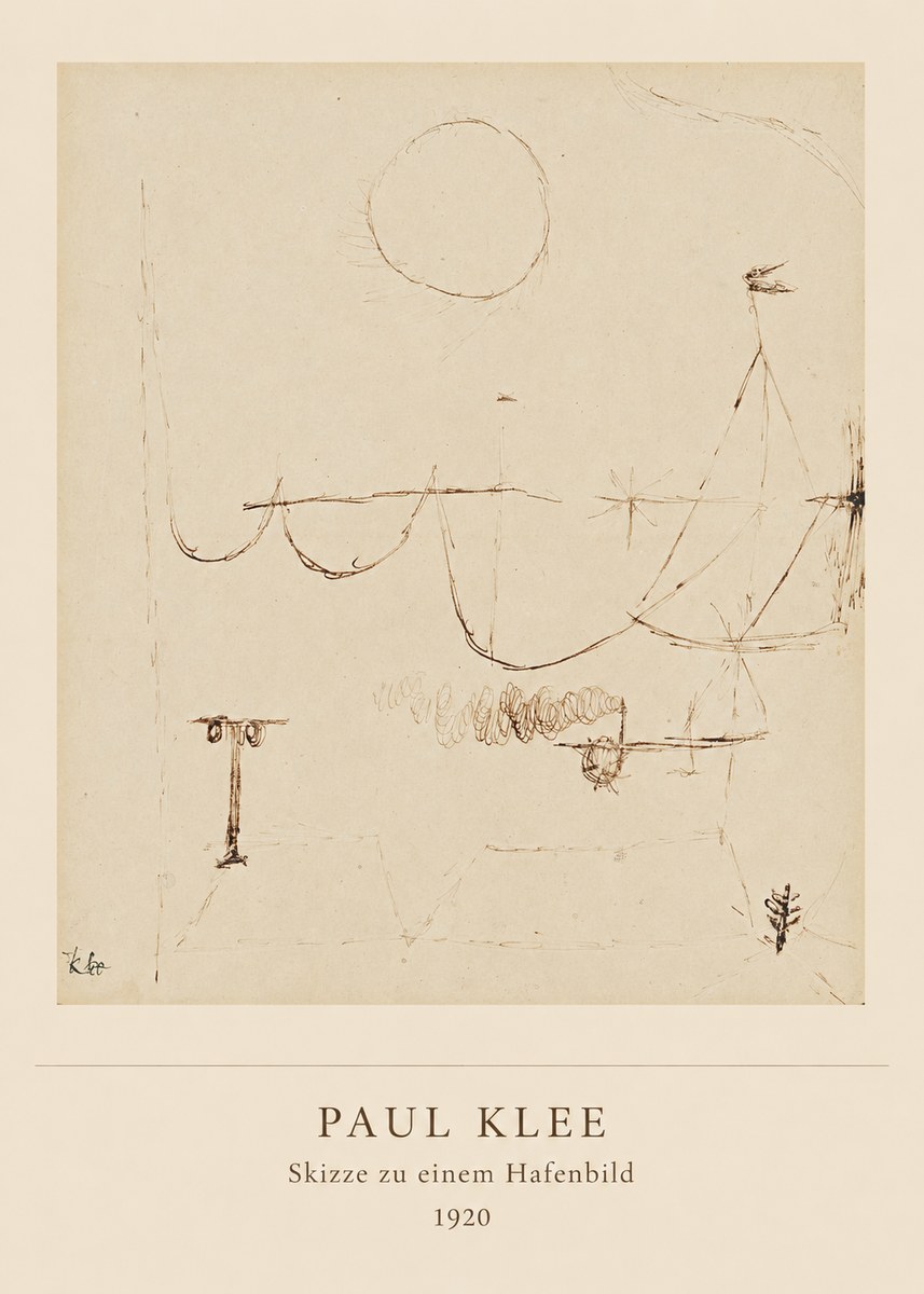 Paul Klee Skizze Zu Einem Hafenbild No5 - Affiche