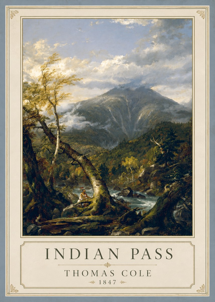 Thomas Cole Indian Pass II No1 - Affiche