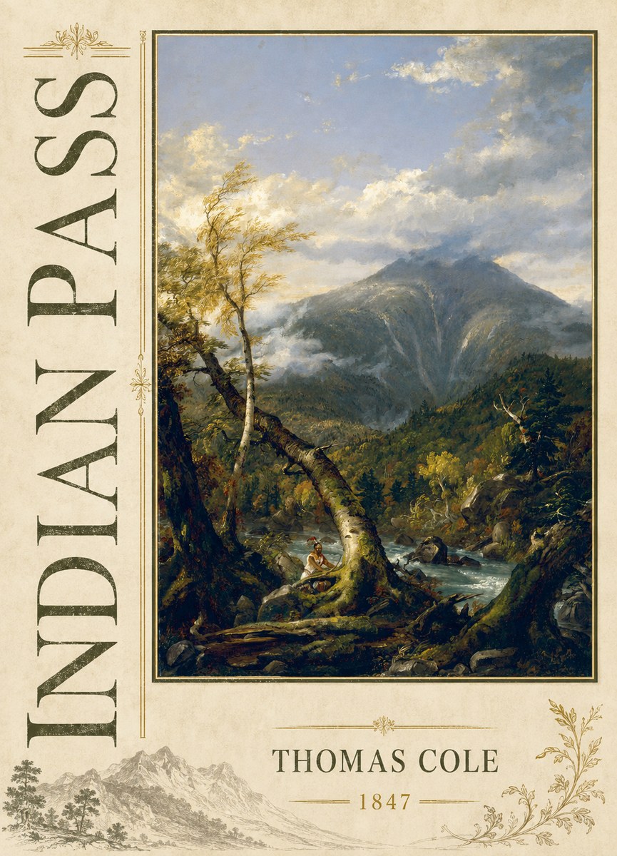 Thomas Cole Indian Pass II No2 - Affiche