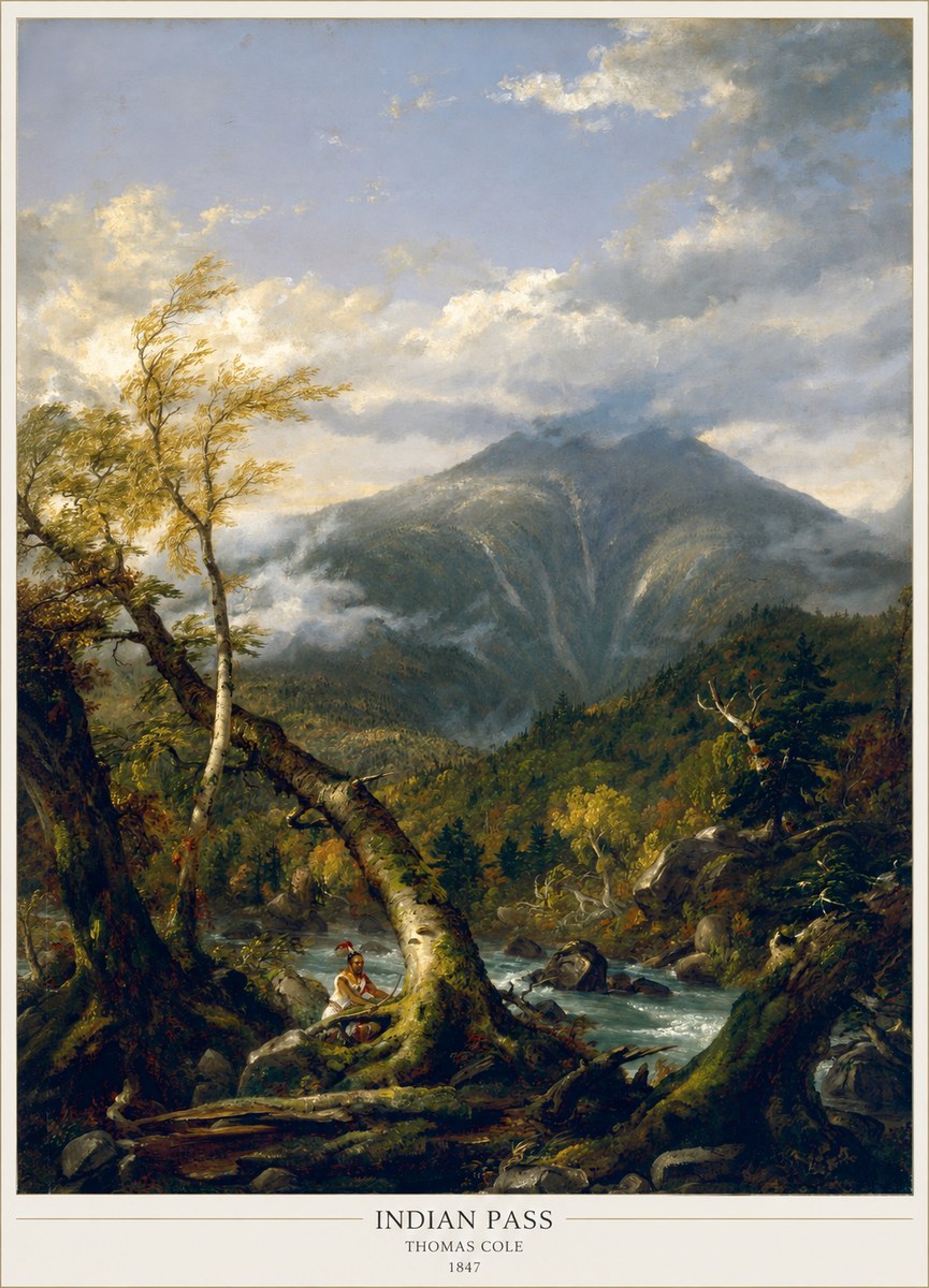 Thomas Cole Indian Pass II No6 - Affiche