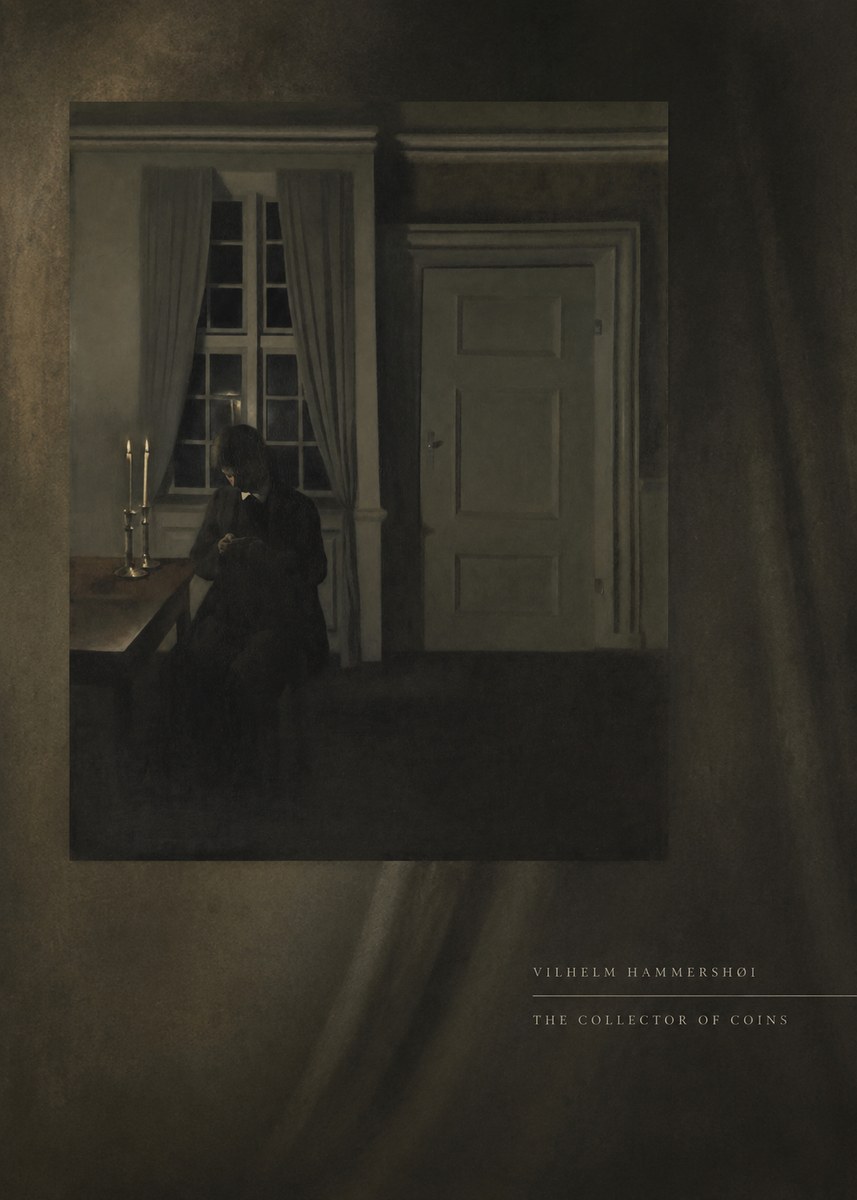 Vilhelm Hammershøi The Collector of Coins No5 - Affiche