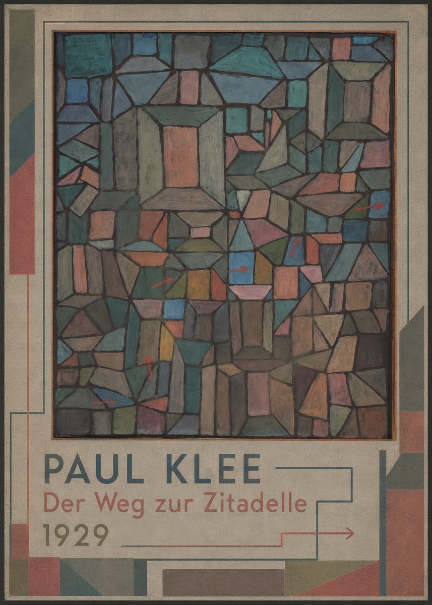 Paul Klee Der Weg Zur Zitadelle No1 - Affiche